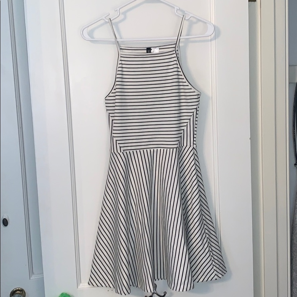 DIVIDED black and white dress